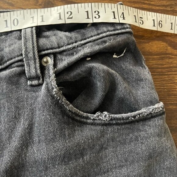 Abercrombie & Fitch Ultra High Rise 90s Straight Jean washed black size 29 - Picture 8 of 12